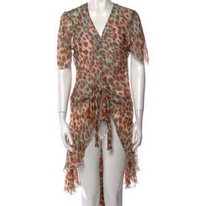 La Perla Marvel Animal print sheer A line dress. Like new condition - worn once.